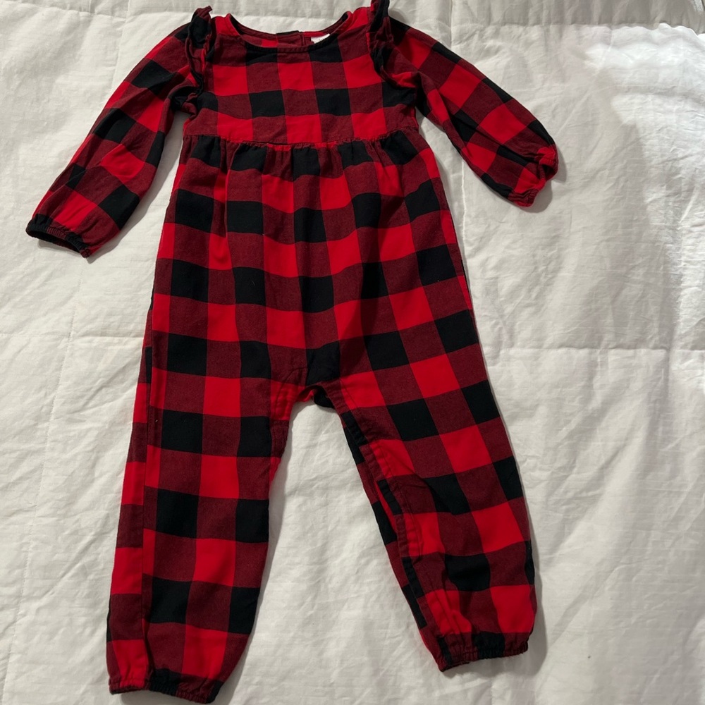 ❌SOLD!!!❌ GAP BUFFALO CHECK ROMPER